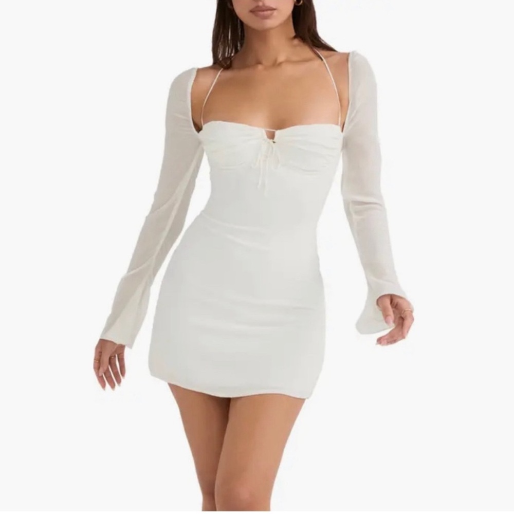 New House of CB Georgette Babydoll Dress